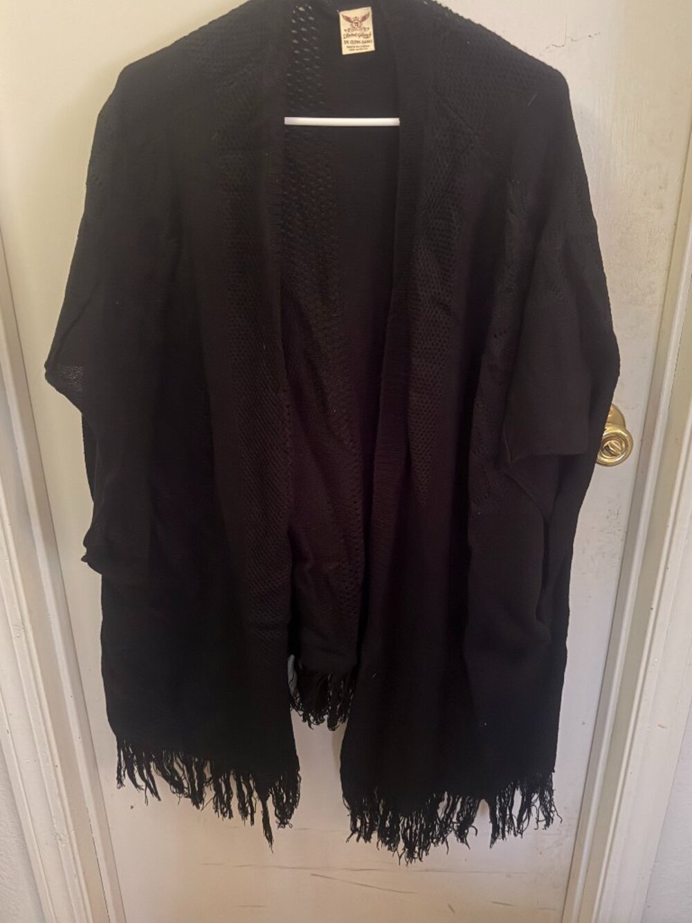 Faded Glory Black Cape W 3X